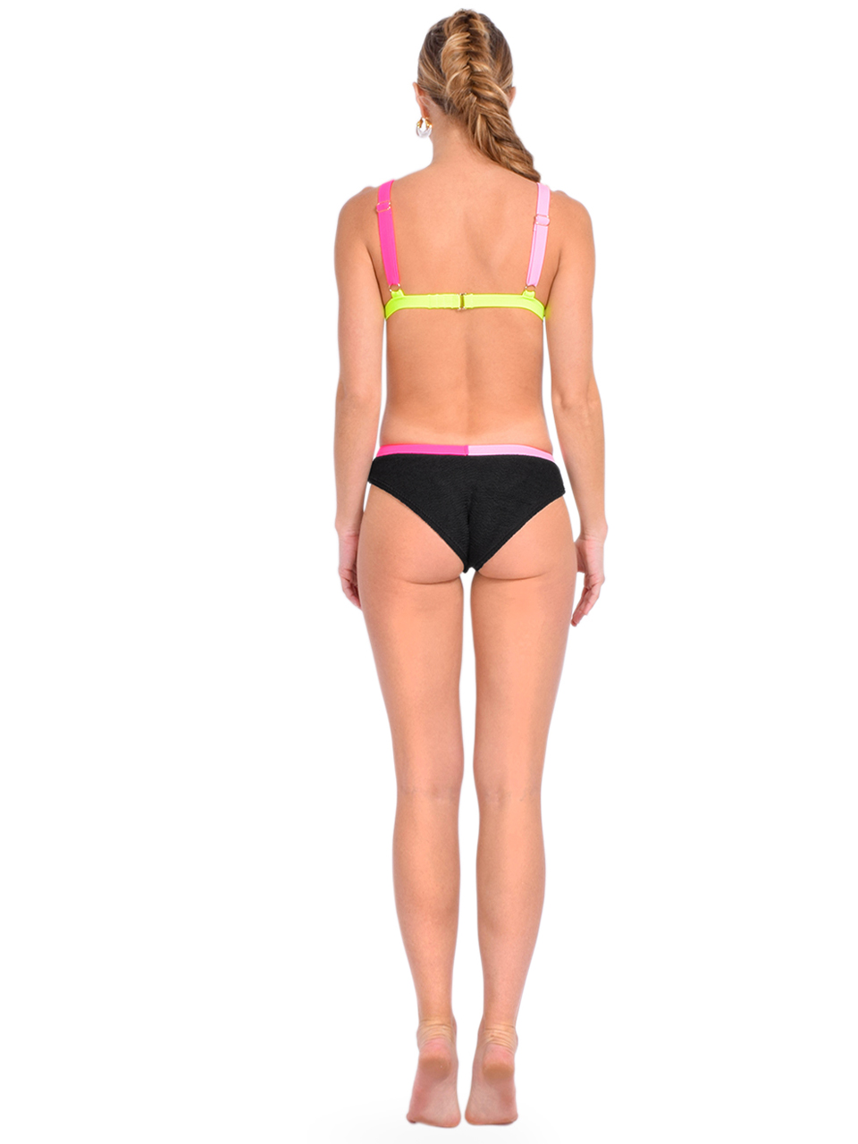 LOVE & BIKINIS Mykonos Bikini Set in Black Back View 