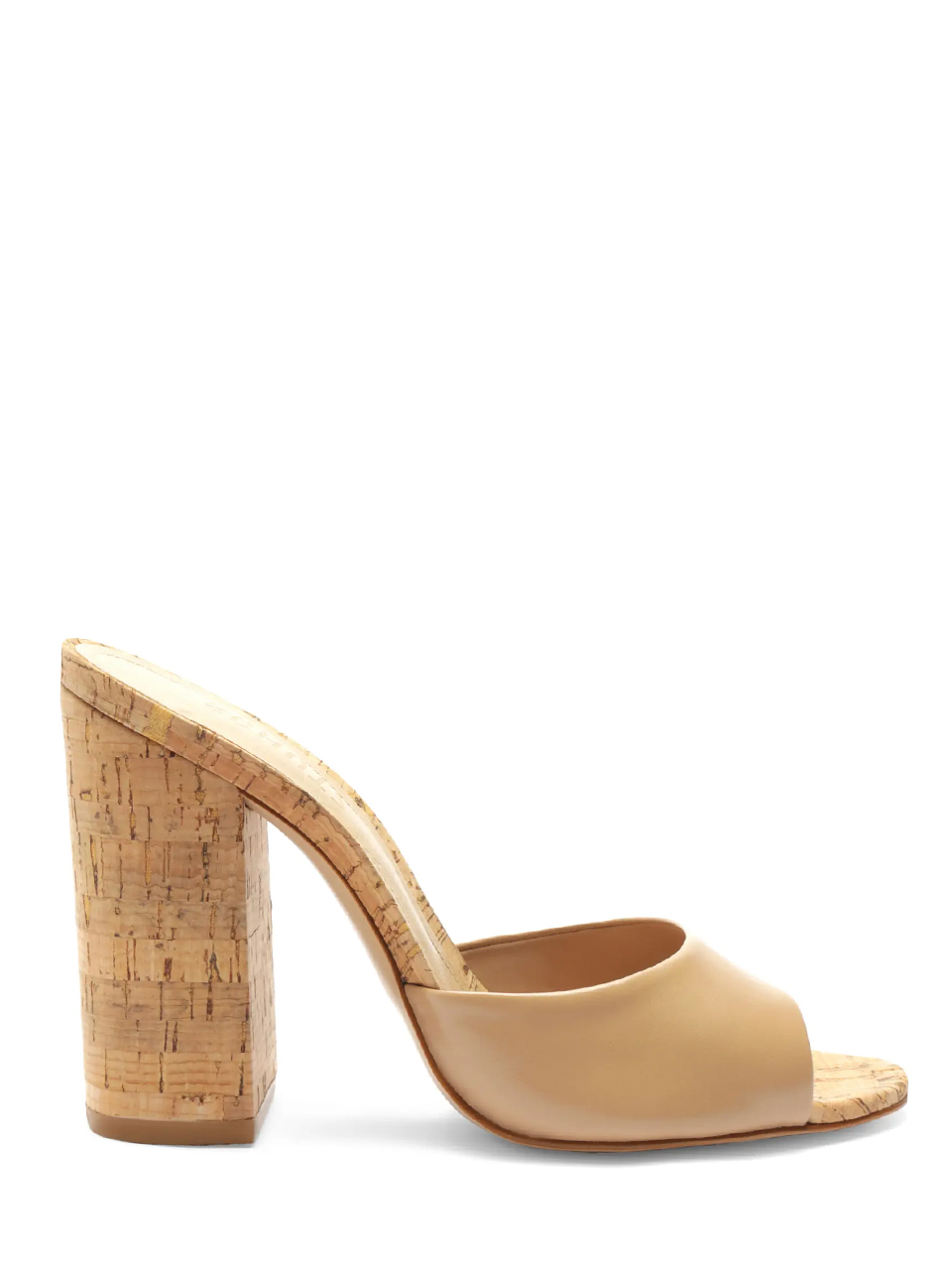 SCHUTZ Kaycee Nappa Leather Sandal in Colortrue Beige