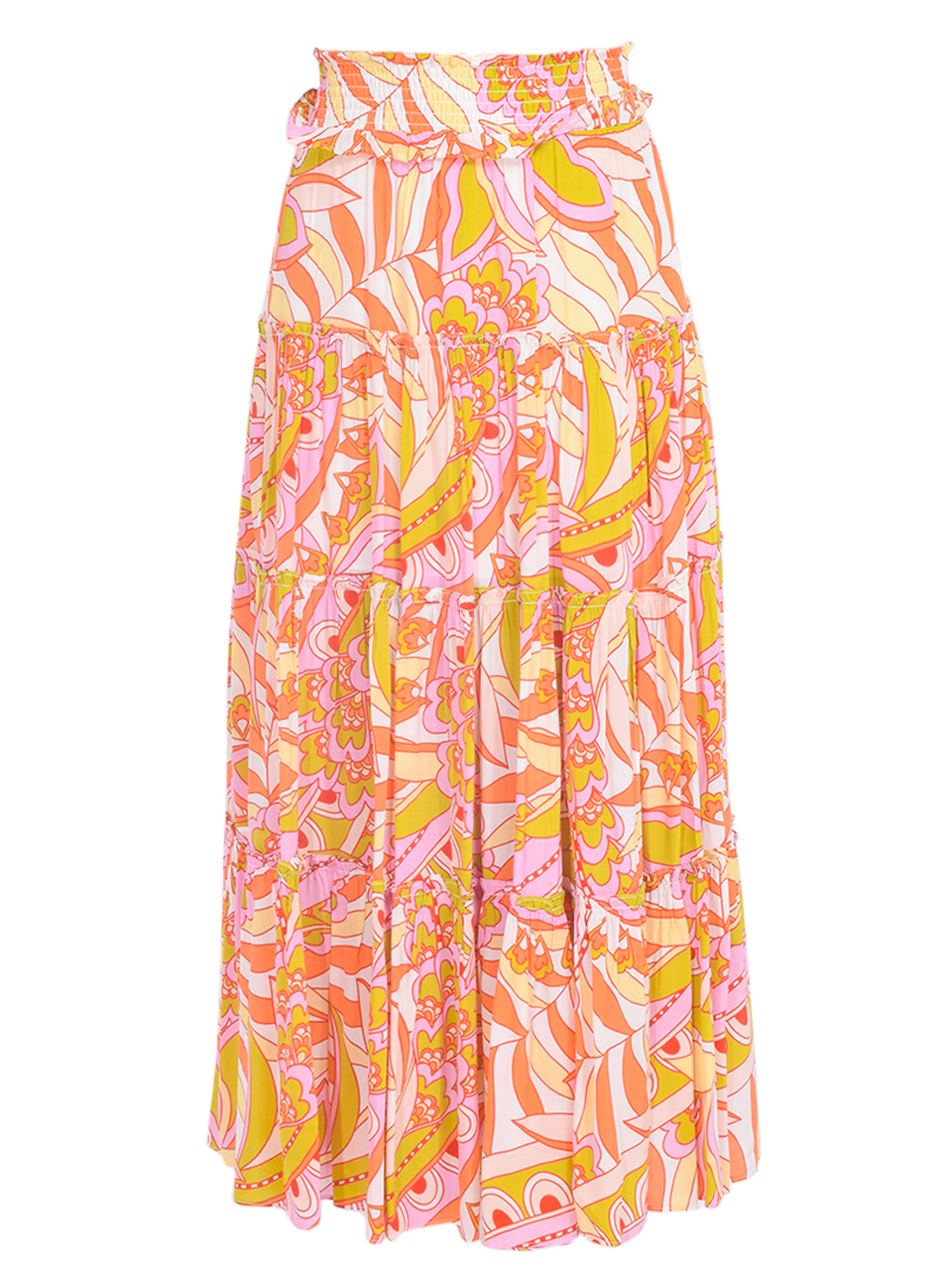 GILNER FARRAR Andra Maxi Skirt in Sunburst Product Shot 