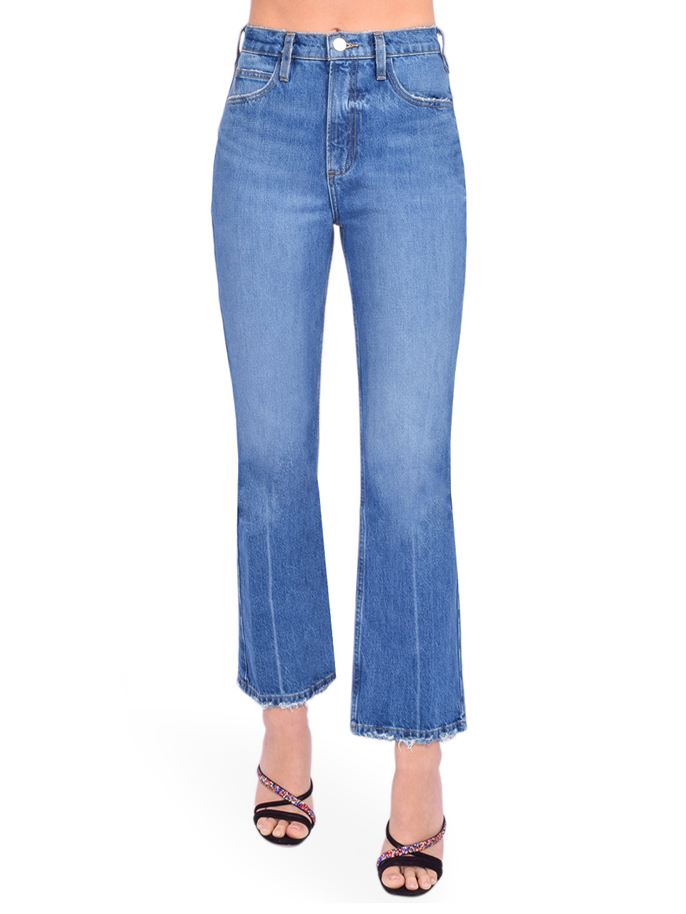 【関税込み】FRAME ブルー Le High 'N' Tight ジーンズ Le High 'N' Tight high-rise jeans in blue - Frame | Mytheresa