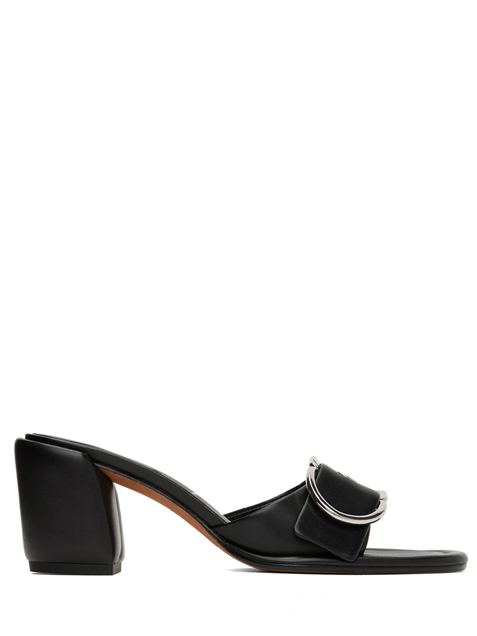 3.1 Phillip Lim Naomi Mule with Buckle in Black Side View