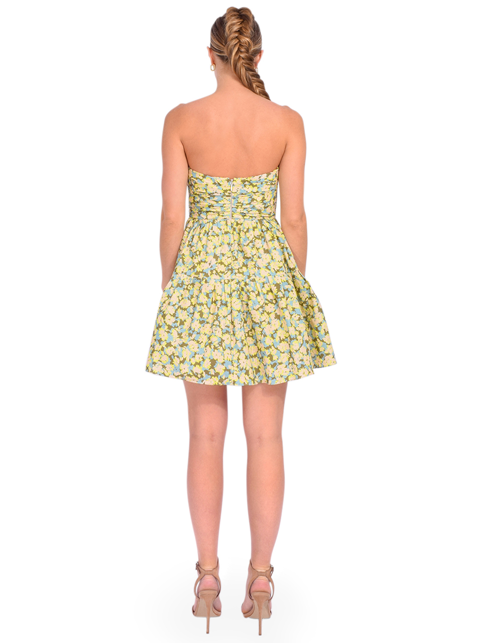 TANYA TAYLOR Lizzie Dress in Magnolia Floral Back View 