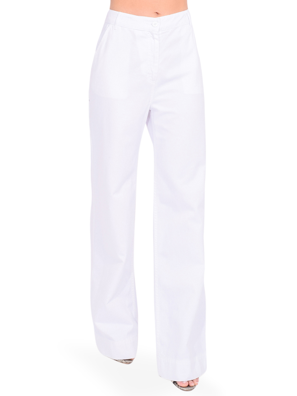 LE SUPERBE Kraft Werk Pant in White Side View 