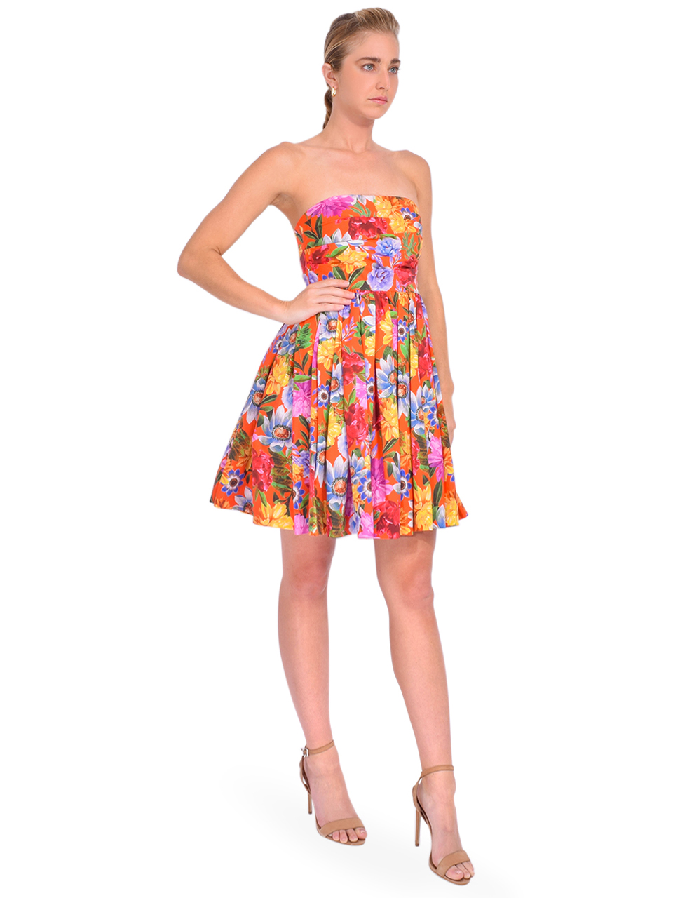 CARA CARA Nadia Dress in Fiesta Blossom Side View 