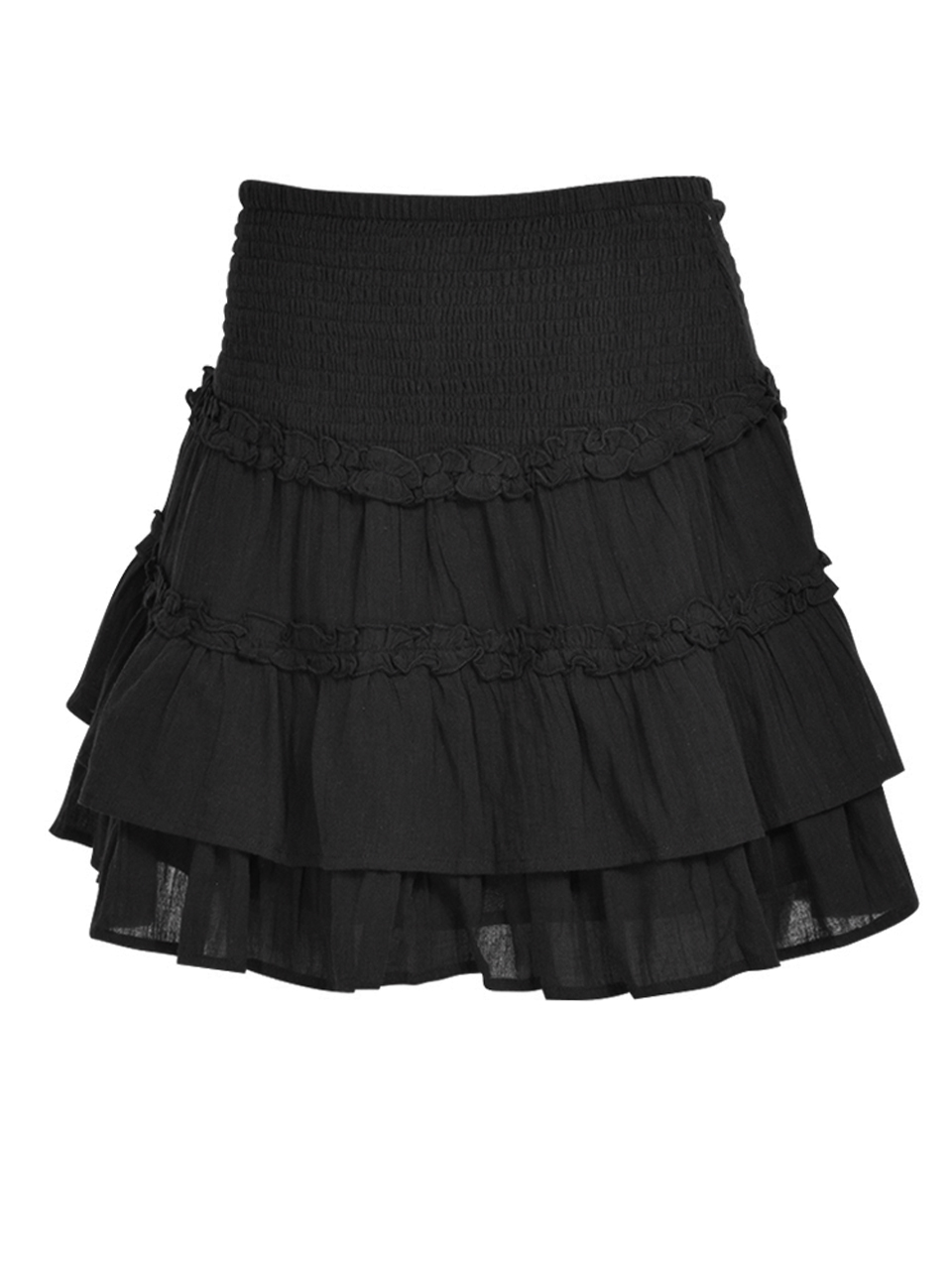 ALLISON Naomi Mini Skirt in Black Product Shot 