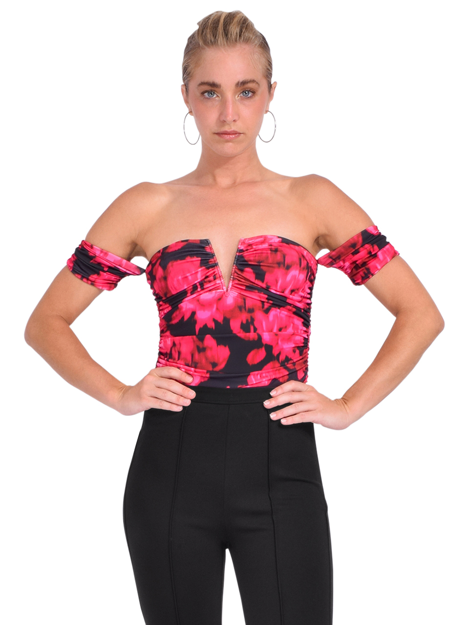 CAMI NYC Louis Bodysuit in Dolce Vita Front View 