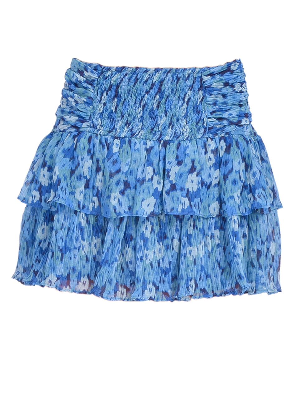 SABINA MUSAYEV Alicia Skirt in Turquoise Print Product Shot 