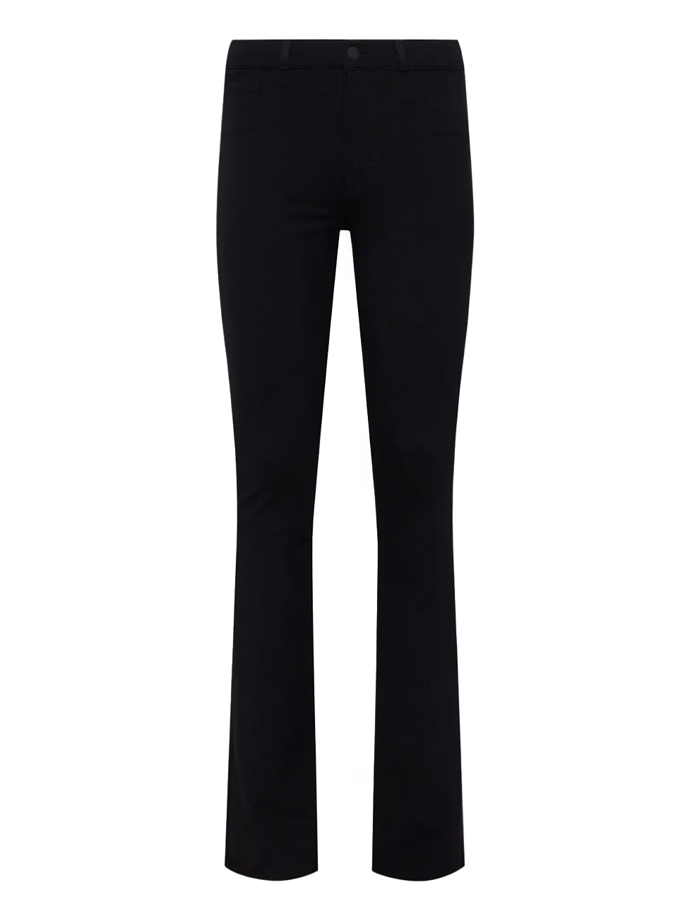 L'AGENCE Abilene Baby Boot Slit Jeans in Noir Product Shot 
