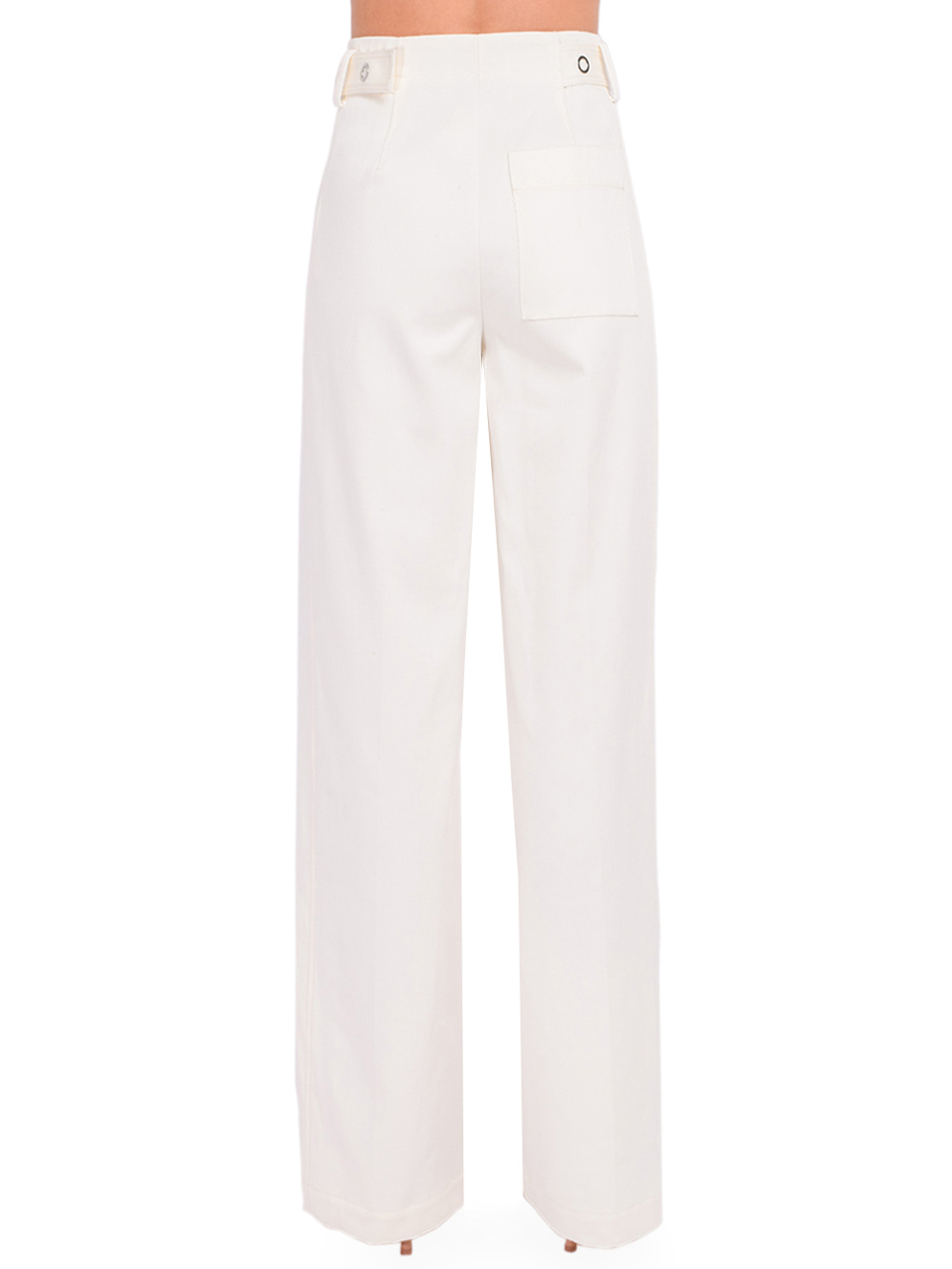 3.1 Phillip Lim Belted Utility Pants With Panel Detail in Ecru Back View 
