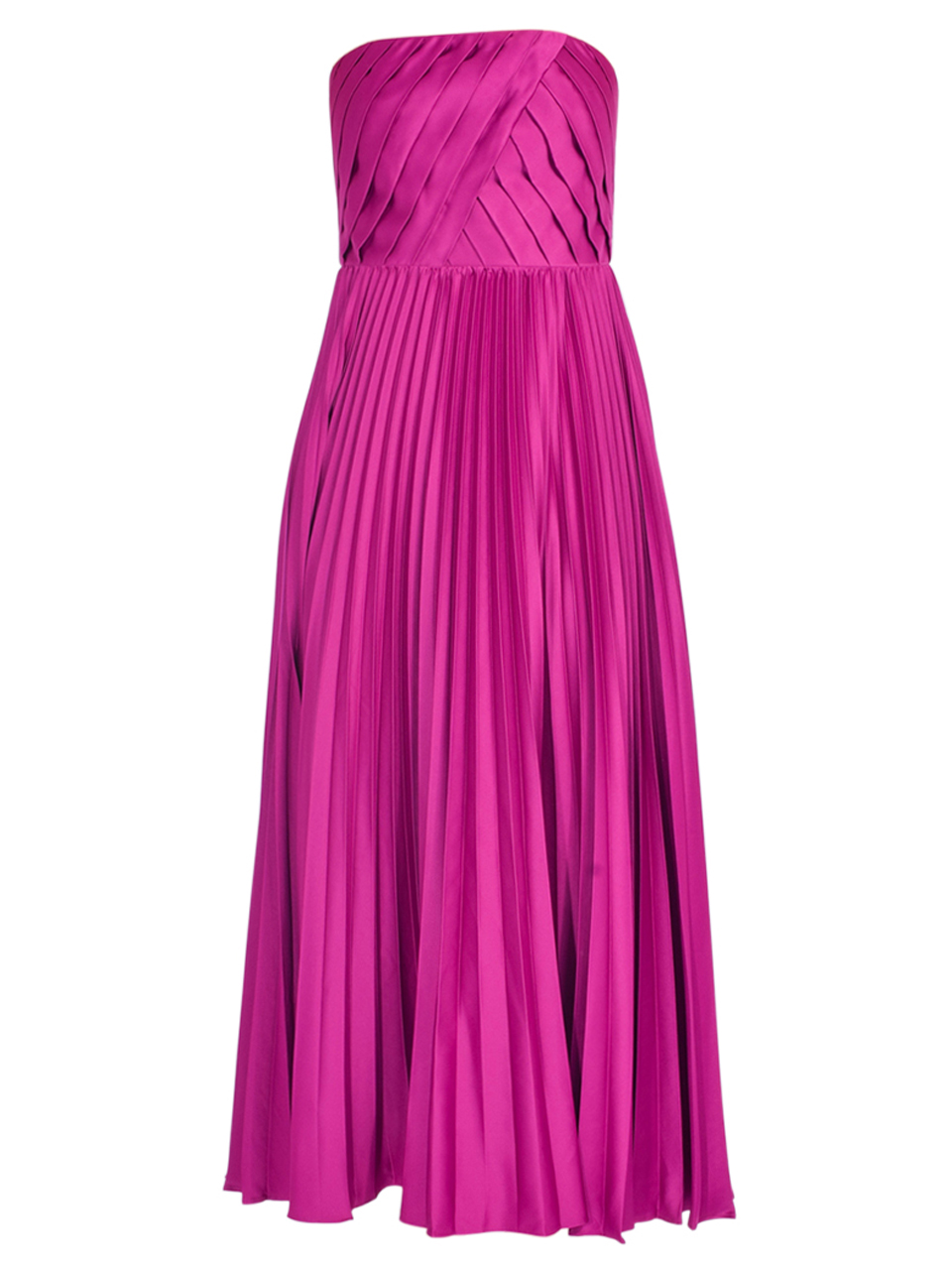 AMUR Conan Strapless Dress in Purple Sangria Product Shot 