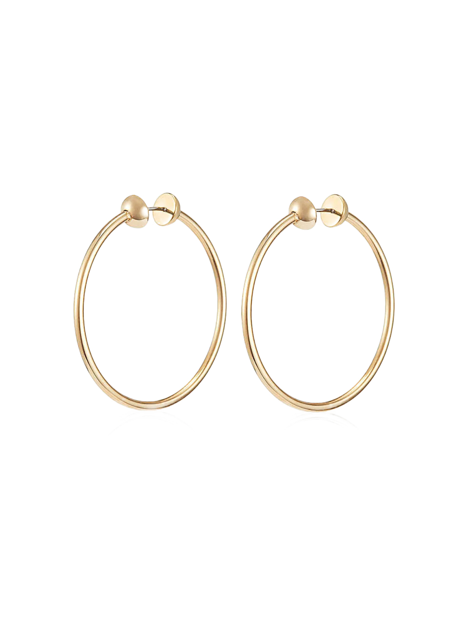 Jenny Bird Small Icon Hoops in Gold Product Shot 