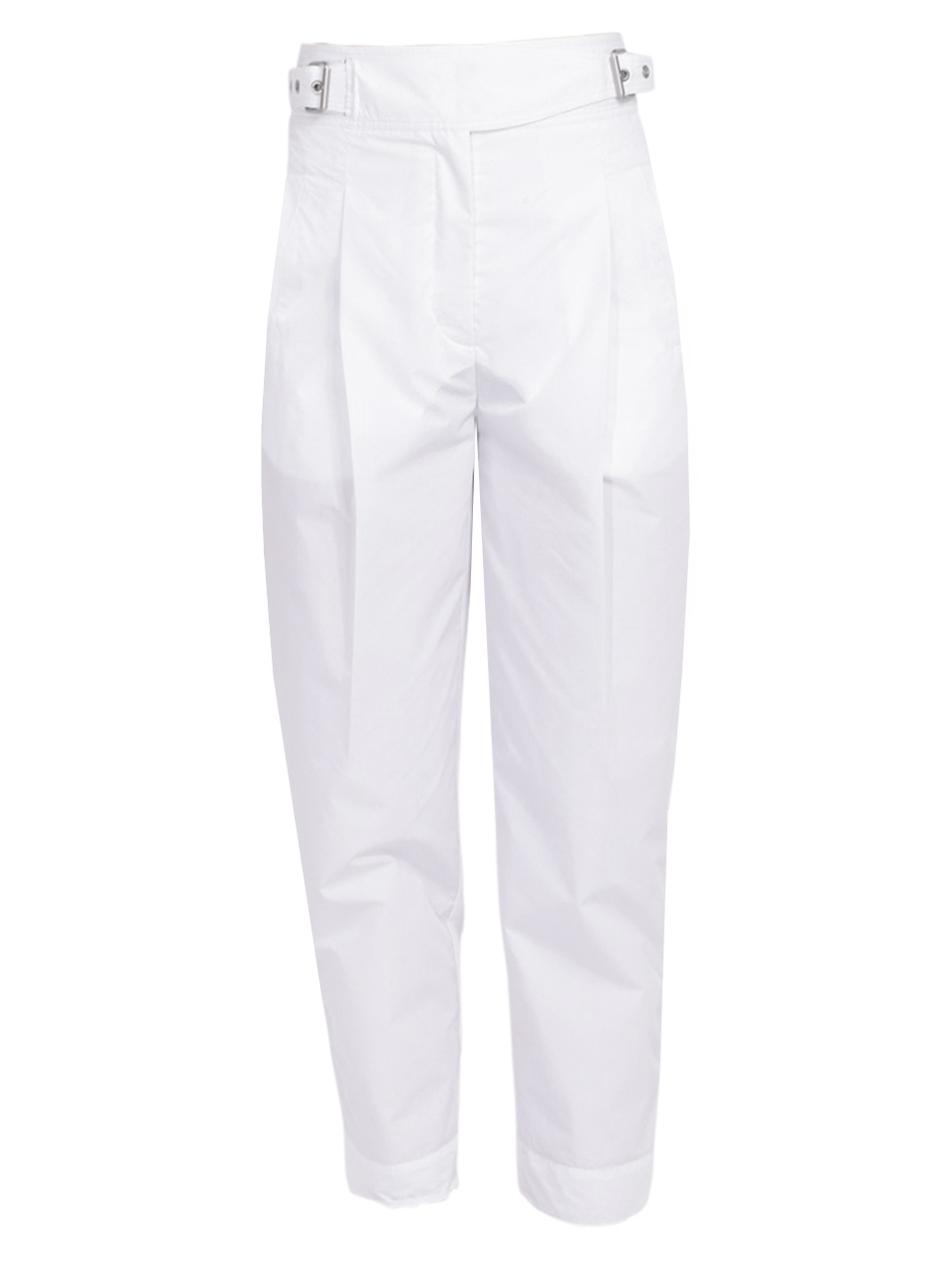 3.1 Phillip Lim Buckle Waistband Trouser in White Product Shot 