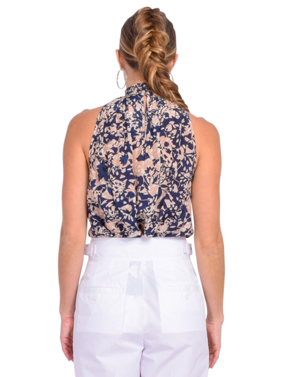 GILNER FARRAR Xenia Top in Bali Print Back View 