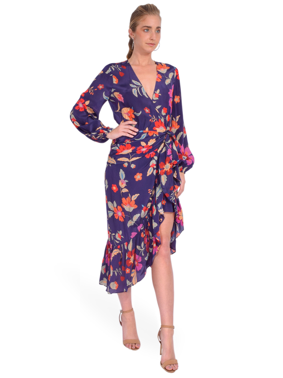 GILNER FARRAR Salma Dress in Gypsy Garden Print Side View 