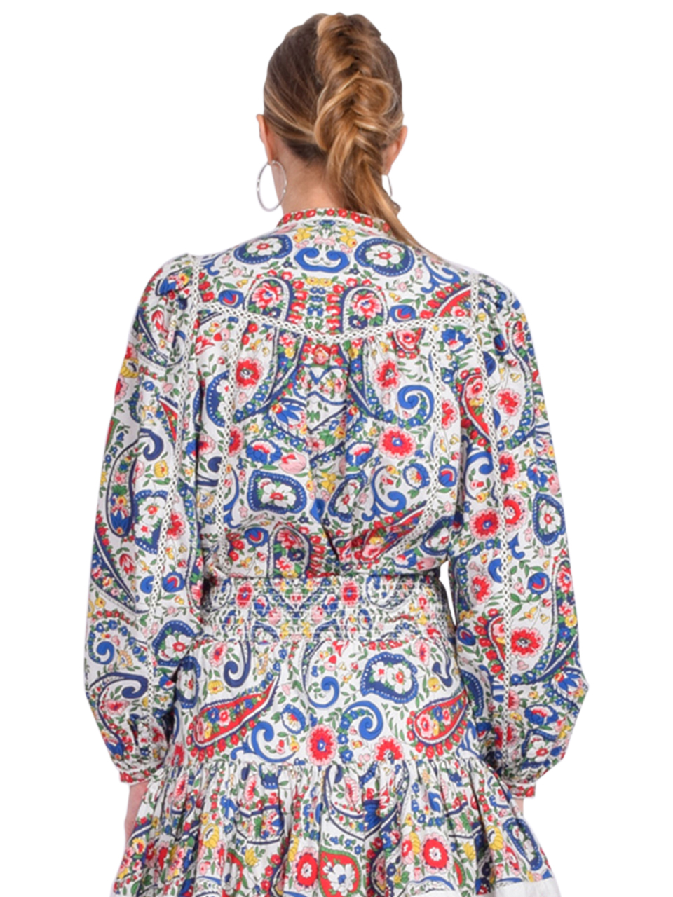 LOVE THE LABEL Megan Top in Elodie Paisley Print Back View 