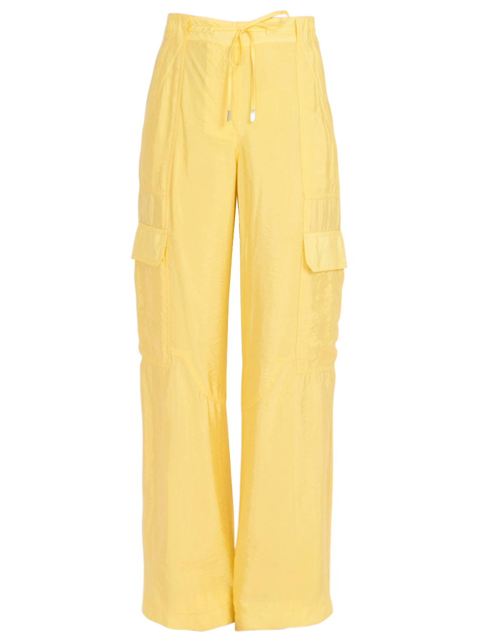 SIMKHAI Aurora Parachute Utility Pant in Sulfur Yellow Product Shot 