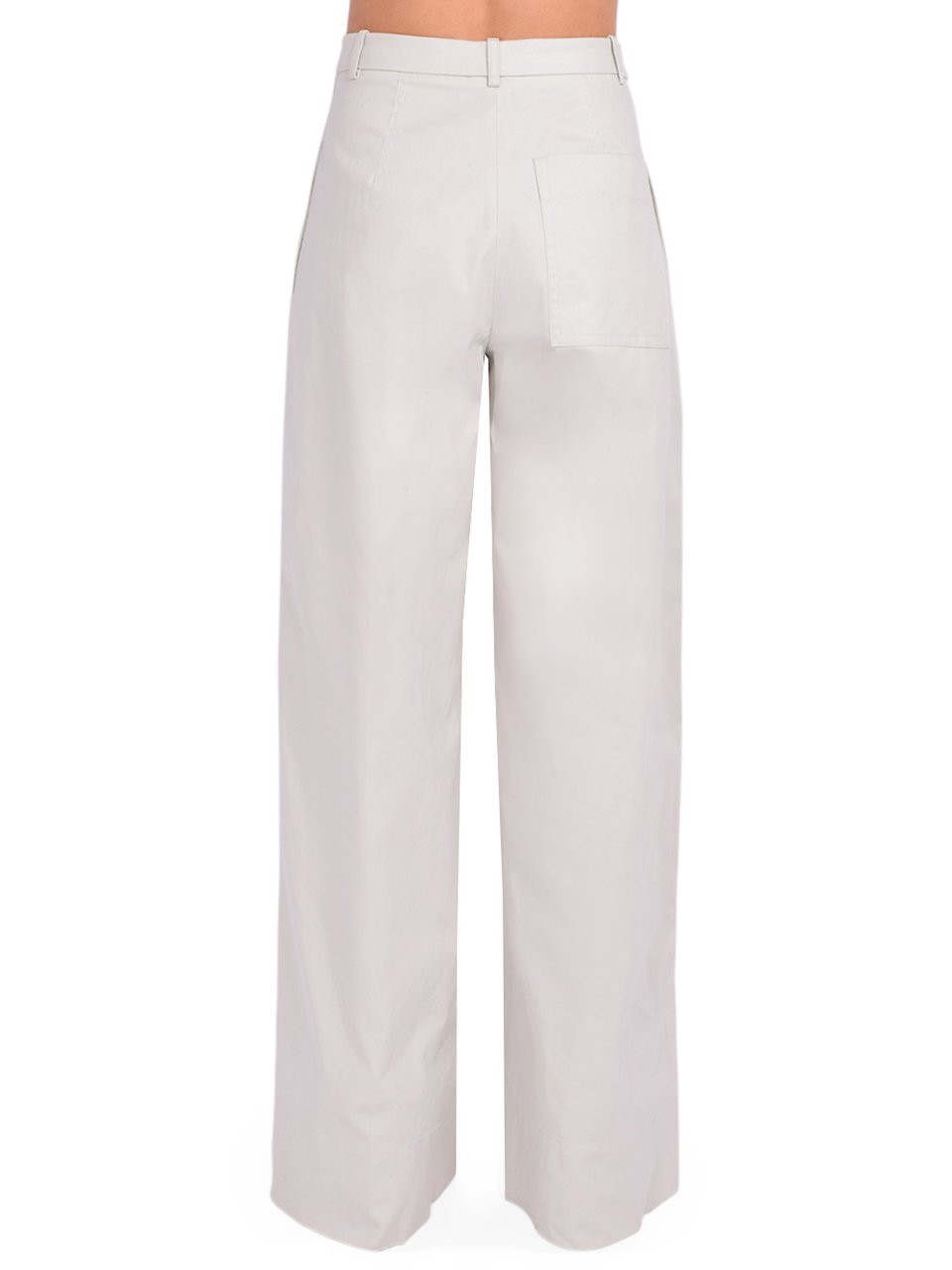 3.1 Phillip Lim Double Pleated Wide Leg Trouser in Cement Back View 