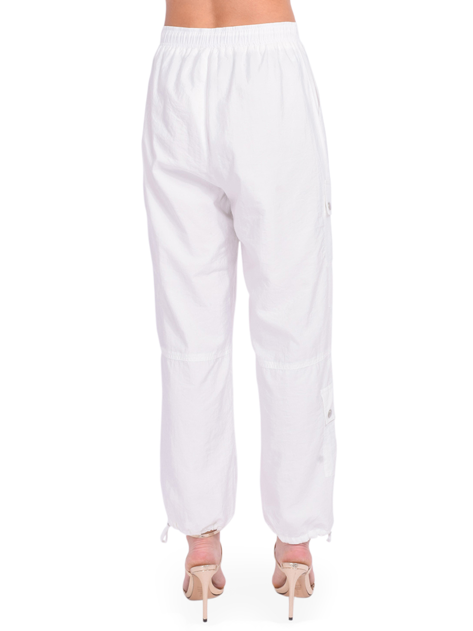 Cinq a Sept Nitsan Parachute Pant in White Back View 

