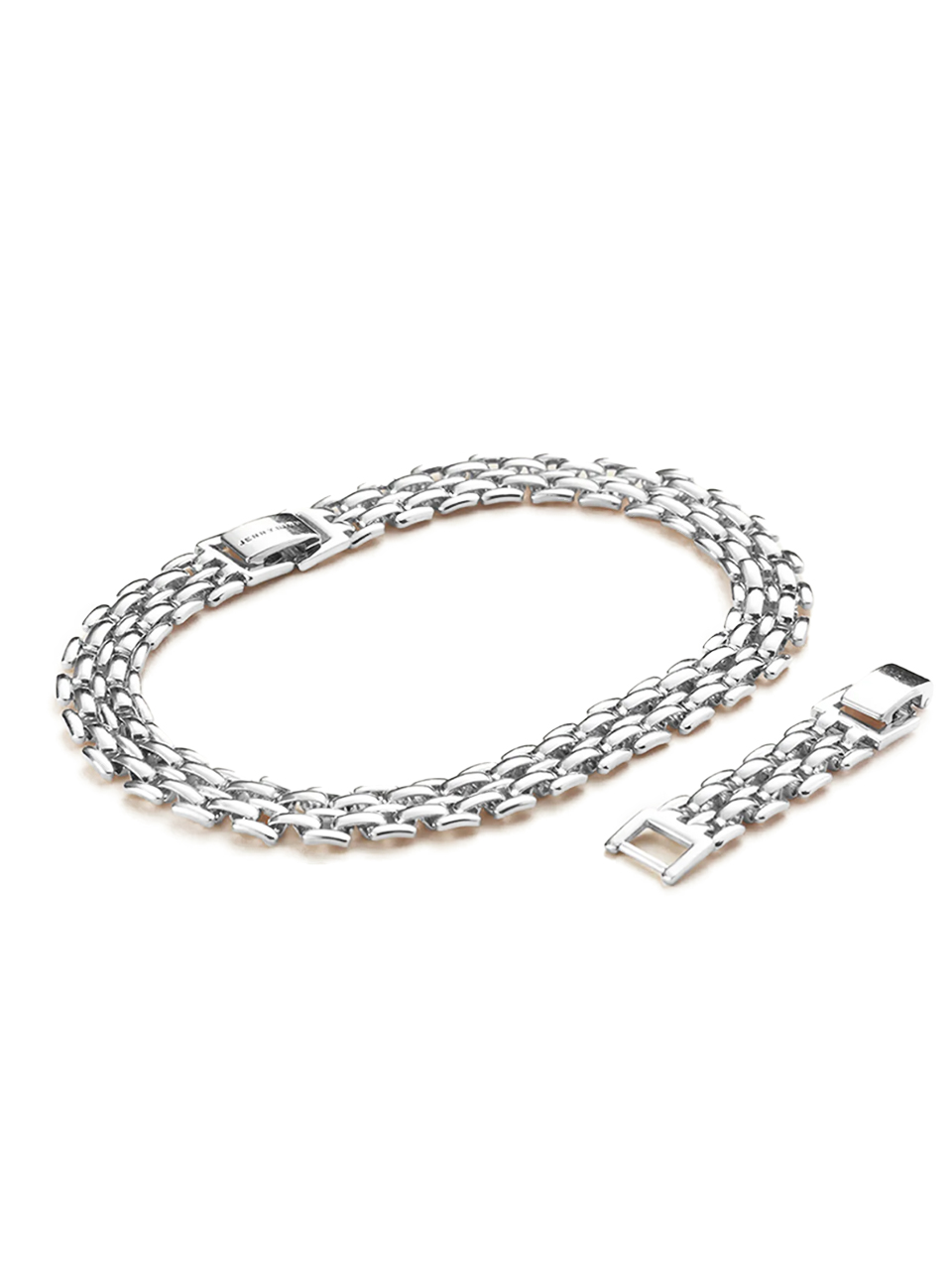 Jenny Bird Francis Anklet in High Polish Silver Product Shot 