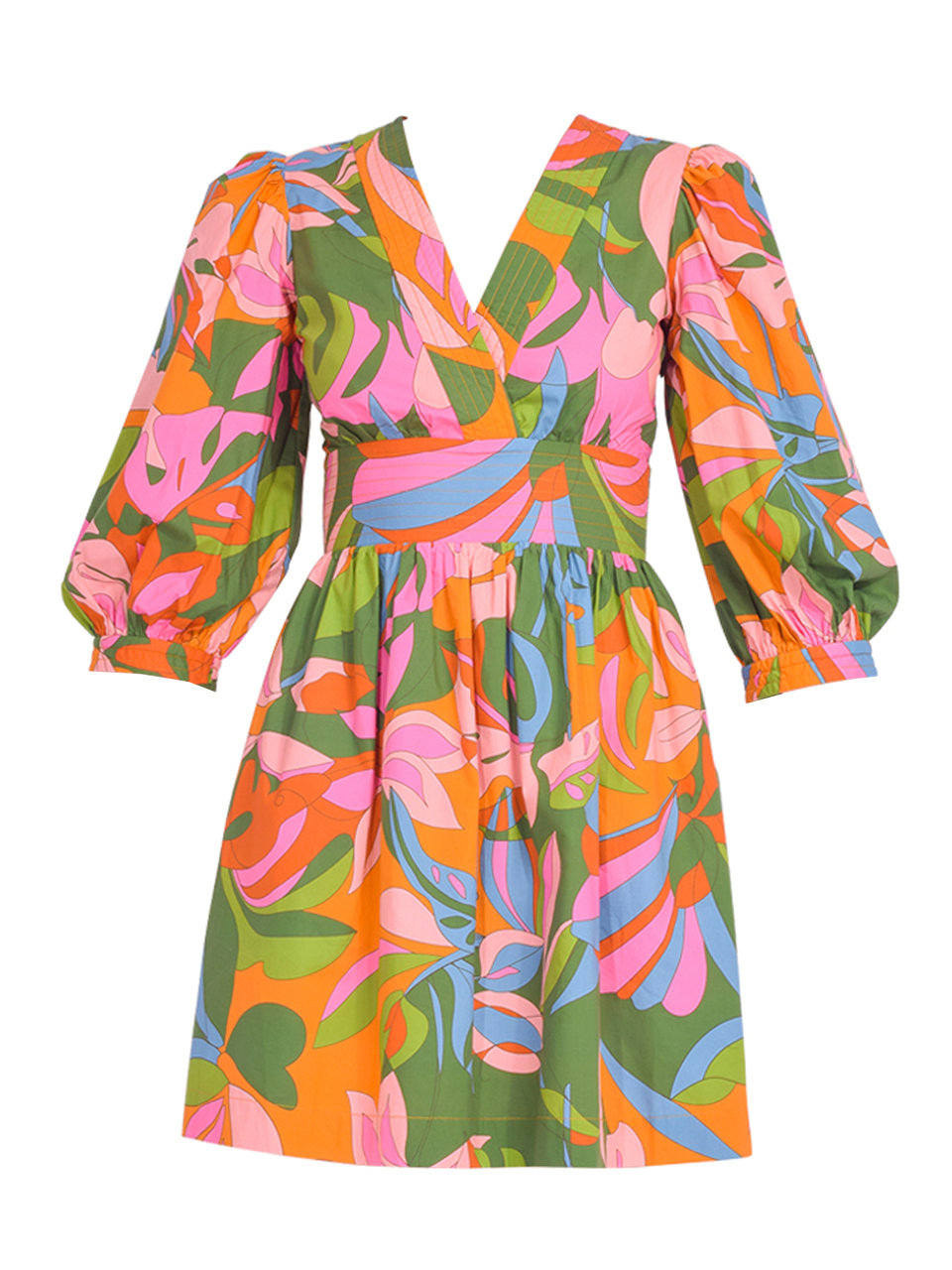 GILNER FARRAR Jenna Dress in Tropical Delight Product Shot 