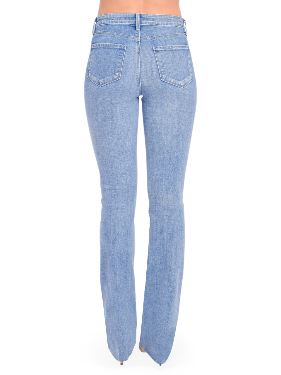 L'AGENCE Ruth High Rise Straight Jean in Tuscany Side View 