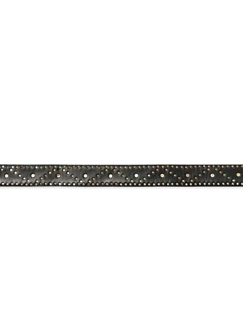 FRAME Embellished Belt in Black Back View 