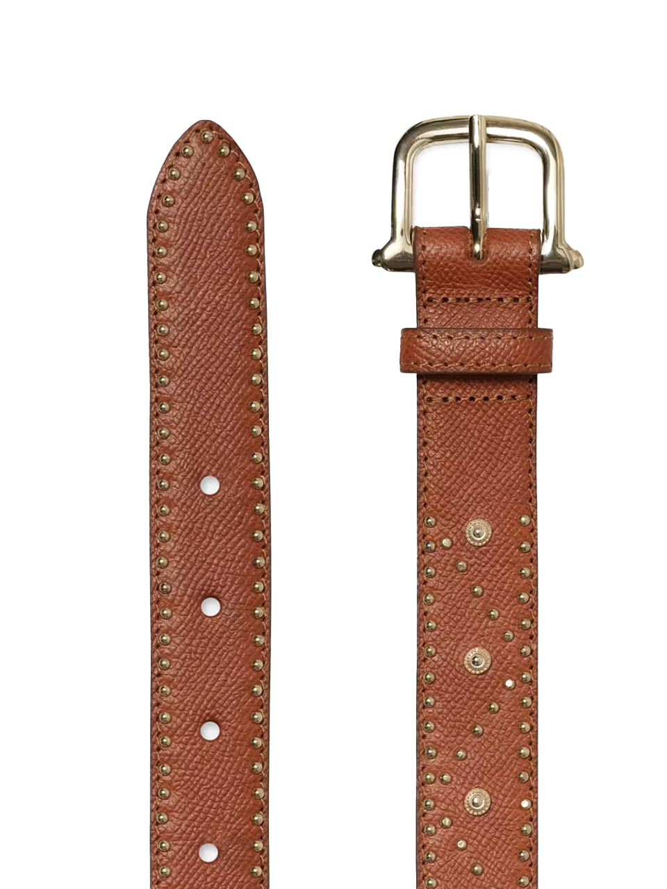 FRAME Embellished Belt in Tan Details 