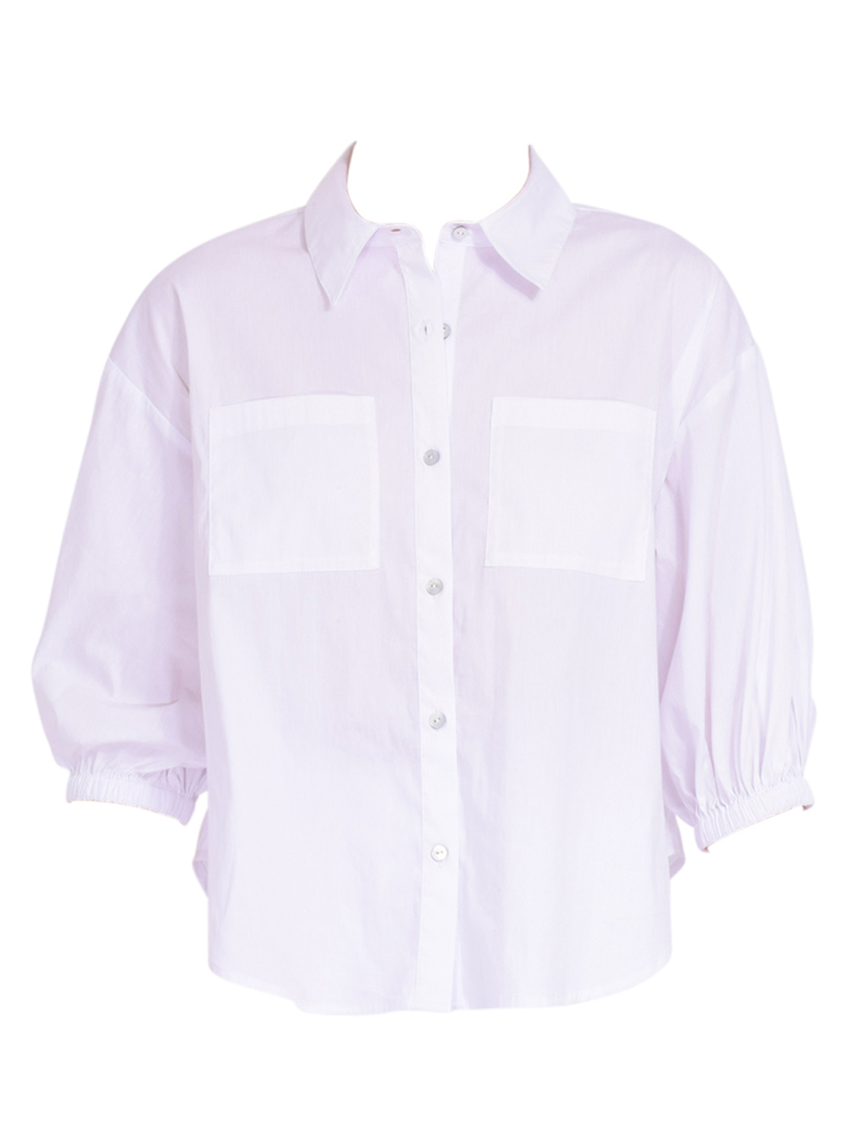 Cinq a Sept Alejandra Button Down Top in White  Product Shot 