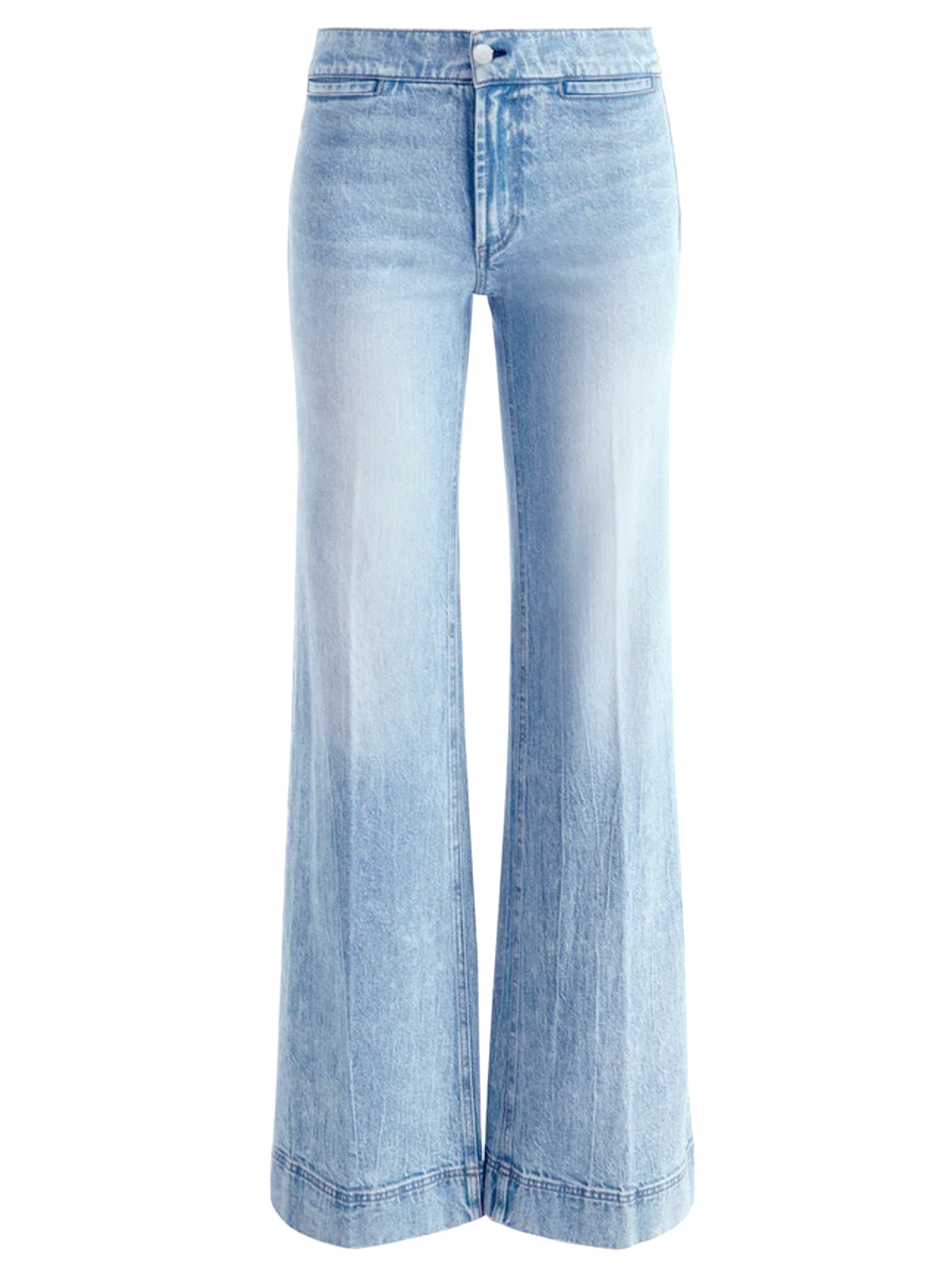 Alice + Olivia Kayla Wide Leg Coin Pocket Jean in Rockstar Blue Product Shot 