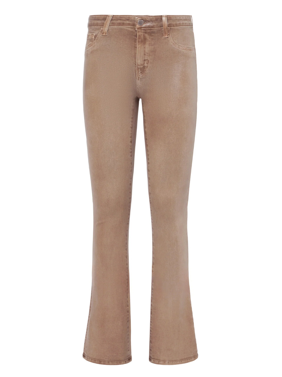 L'Agence Selma High-Rise Baby Bootcut Jean in Rye Coated Product Shot 