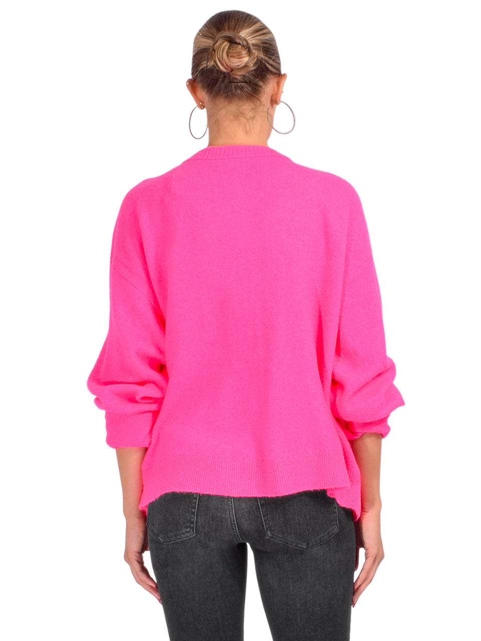 American Vintage Rose Pink Cardigan Back View 

