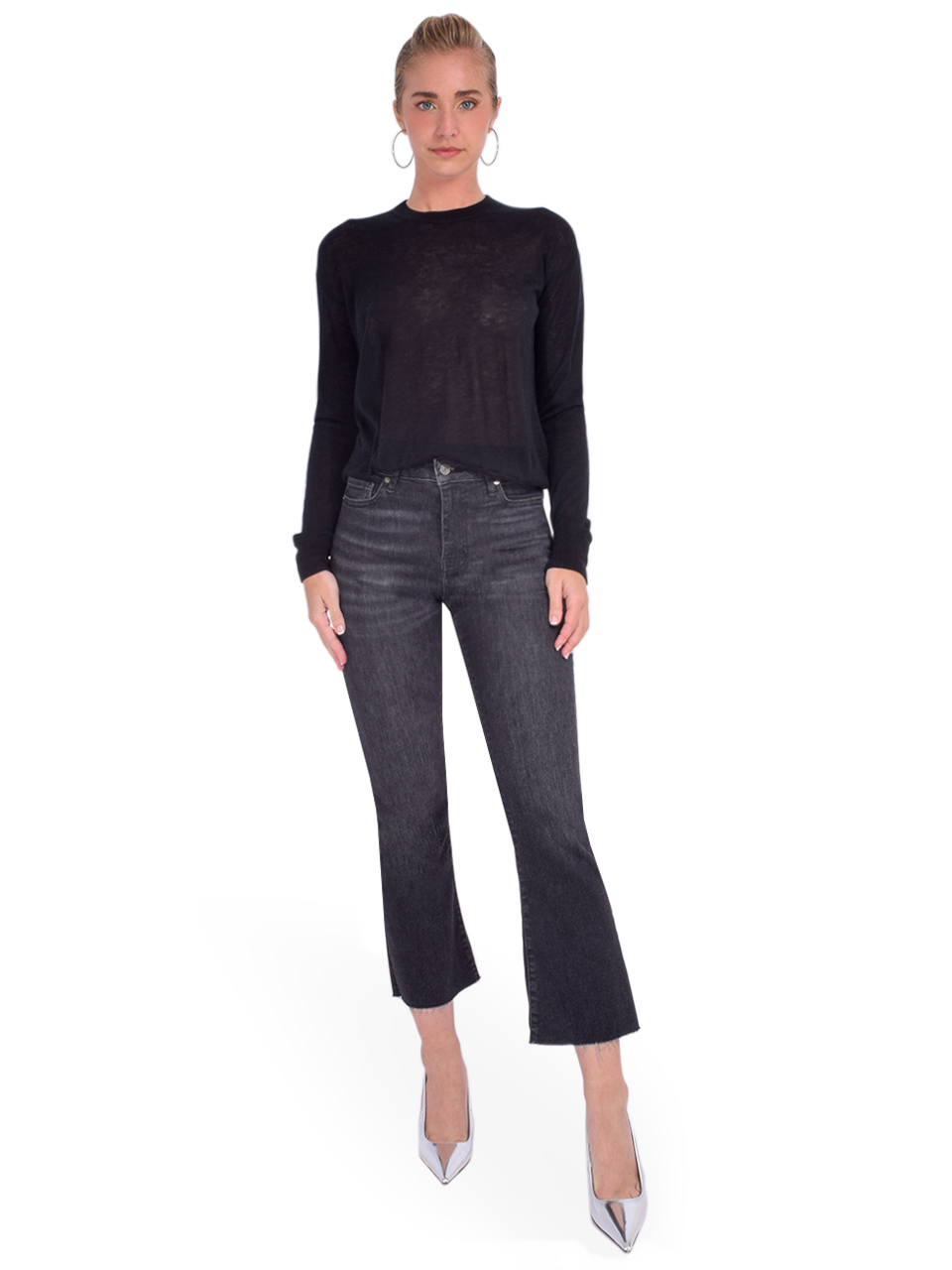 C.T. Plage Crewneck Sweater in Black Full Outfit 