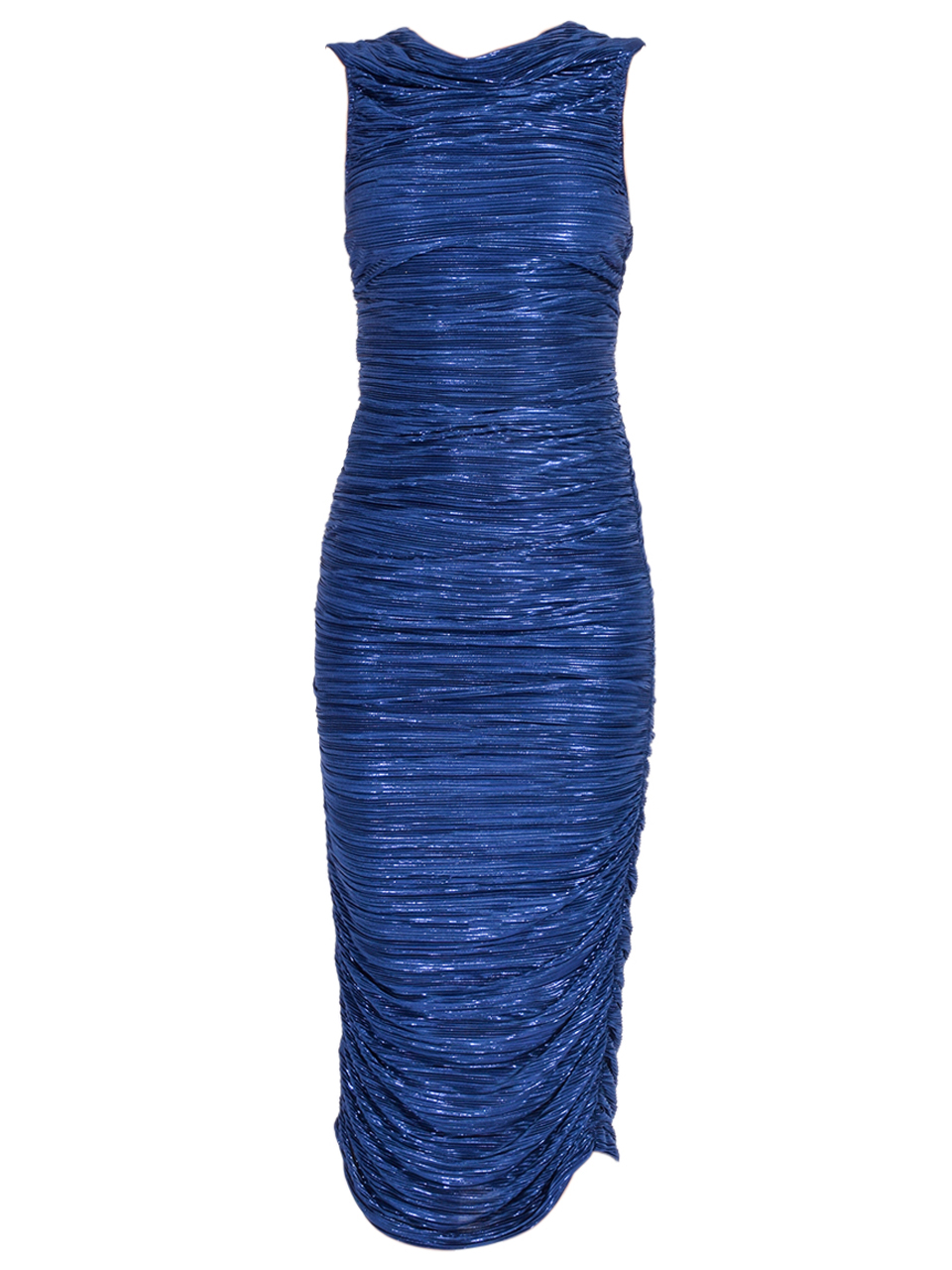 SABINA MUSAYEV Supernova Midi Dress in Navy Product Shot