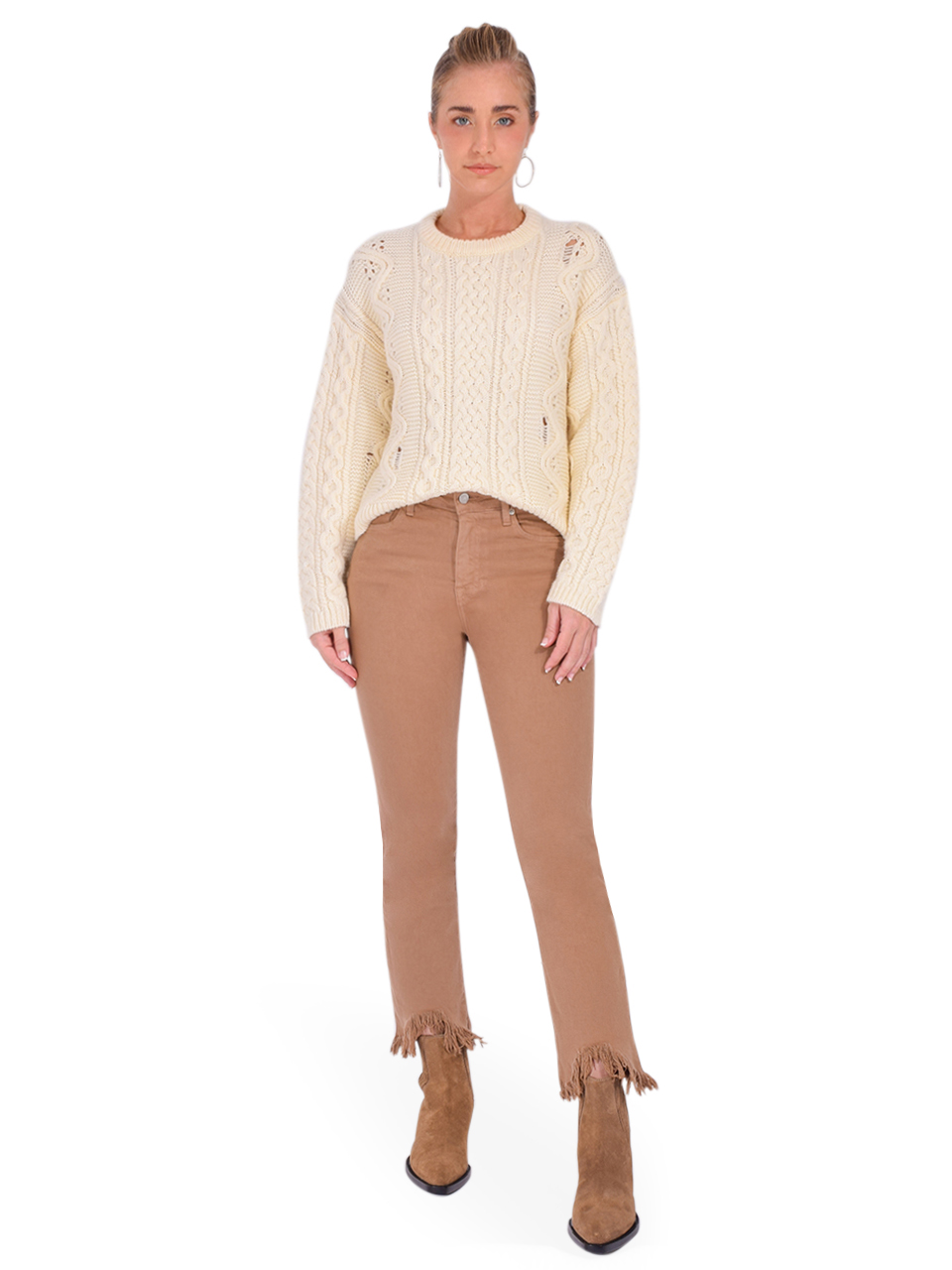 SIMKHAI River Denim in Camel Full Outfit 