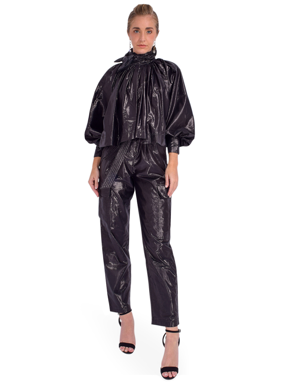 Mes Demoiselles Virginie Blouse In Black Full Outfit 