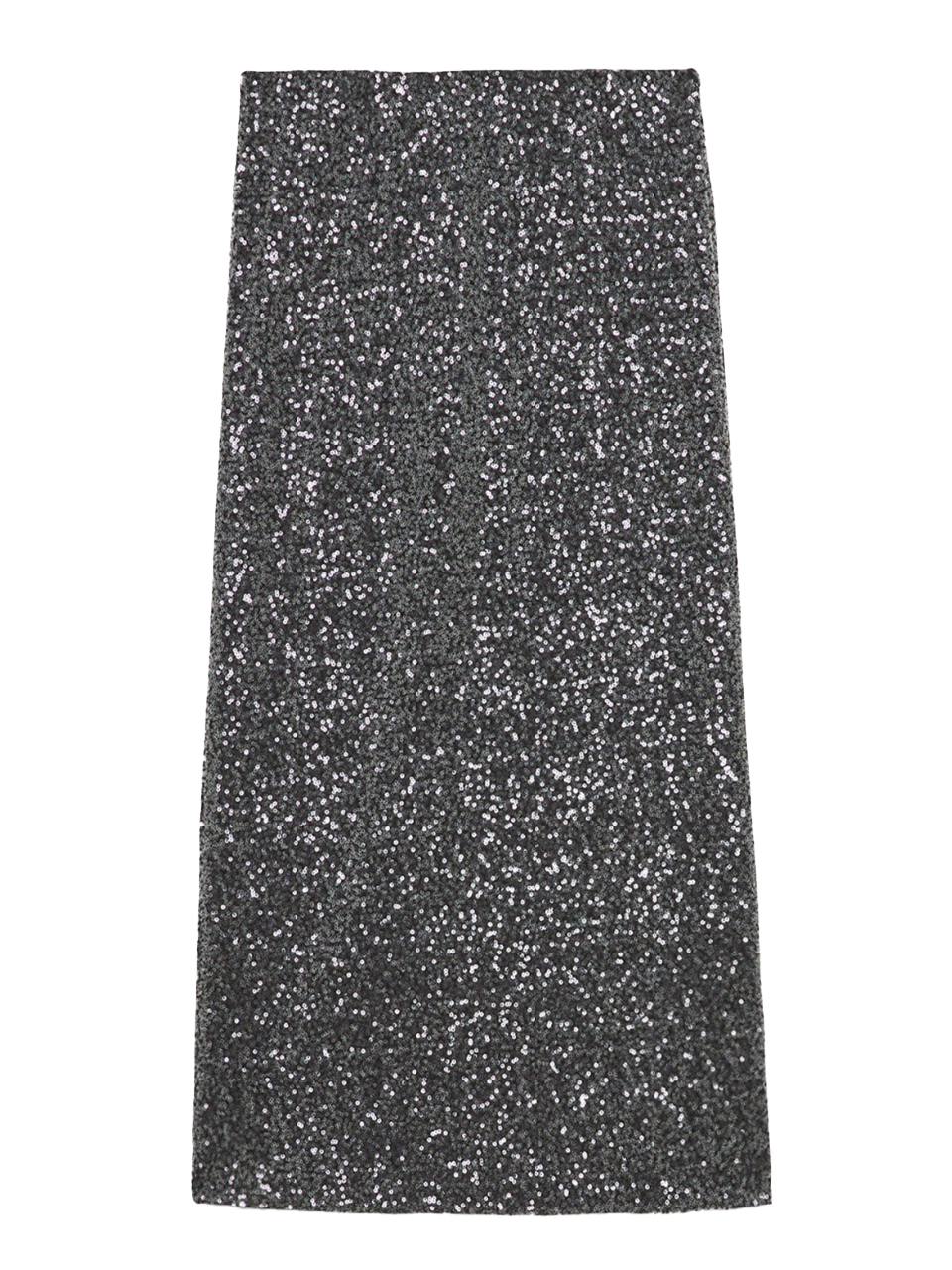 Ottod'Ame Longuette Skirt with Sequins in Black Product Shot 