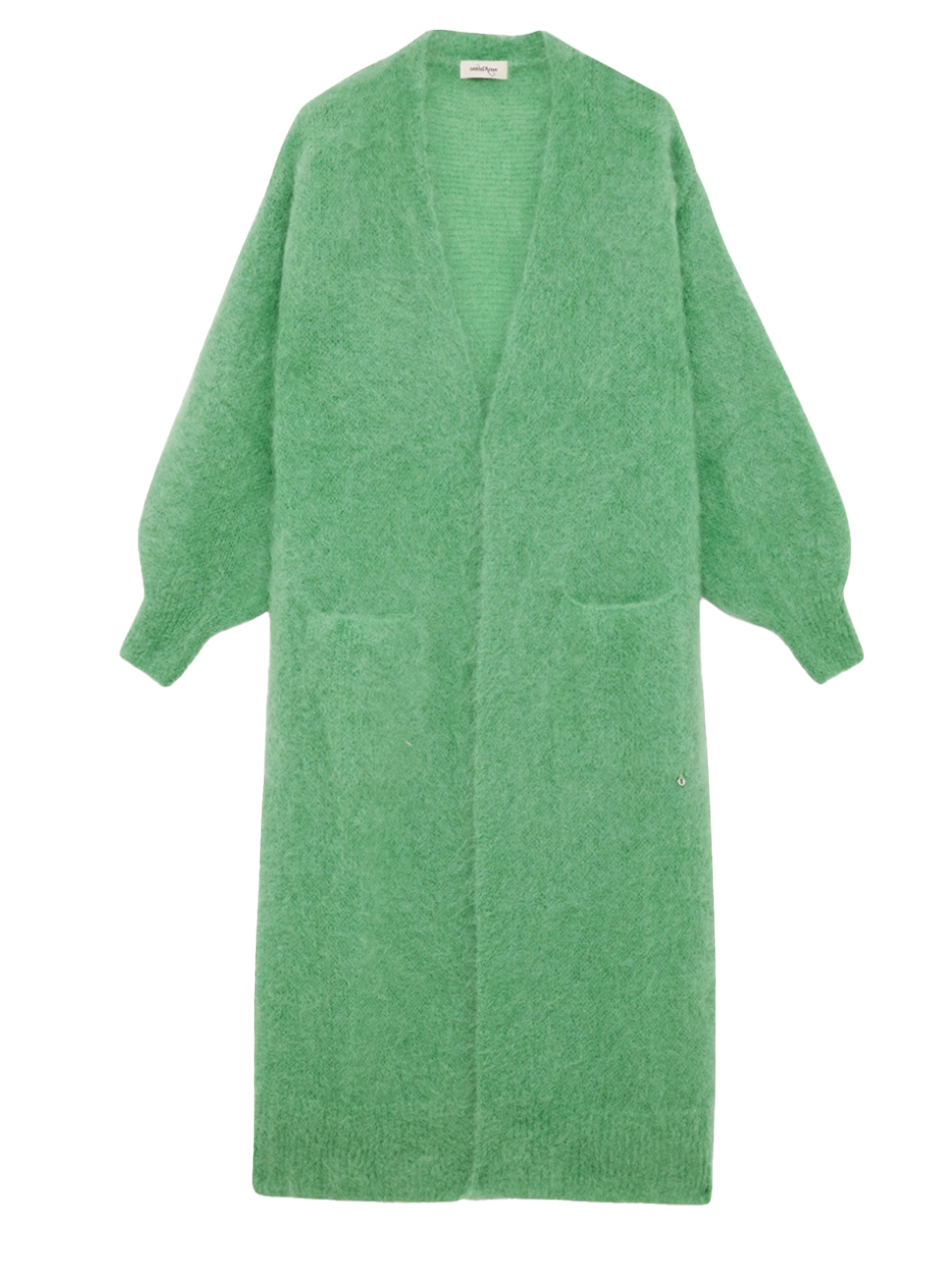 Ottod'Ame Duster Cardigan in Aloe Green Product Shot 