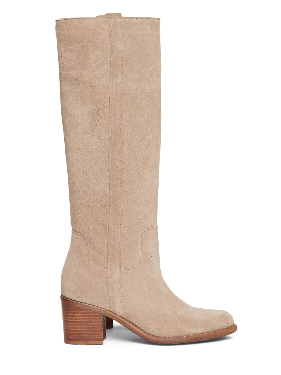 Ottod'Ame Camel Knee High Boot Side View 