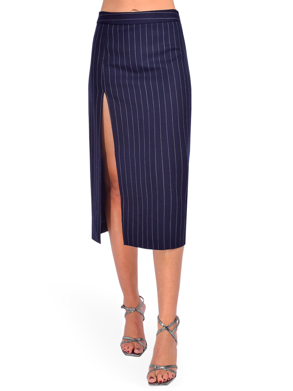 Retrofete Bridgette Skirt in Navy Front View 