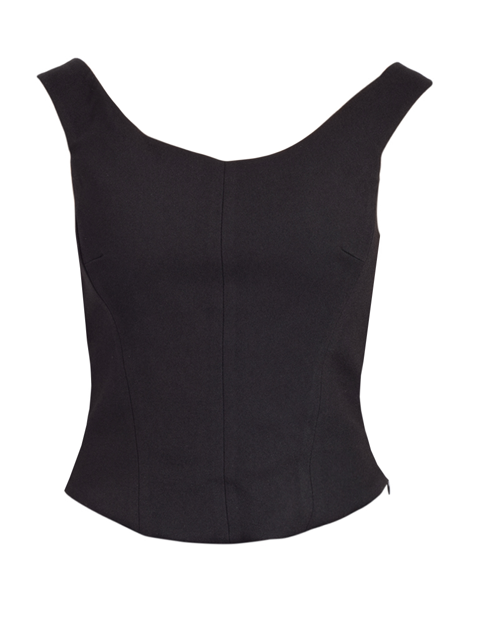 SIMKHAI Emri Off Shoulder Top in Black Product Shot 