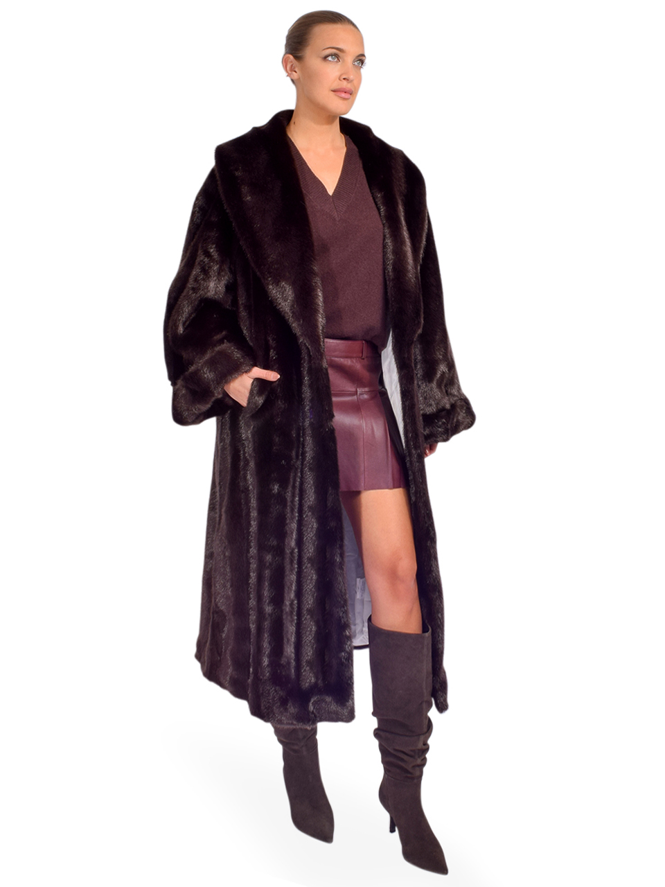 JAKKE Katie Long Faux Fur in Honey Mink