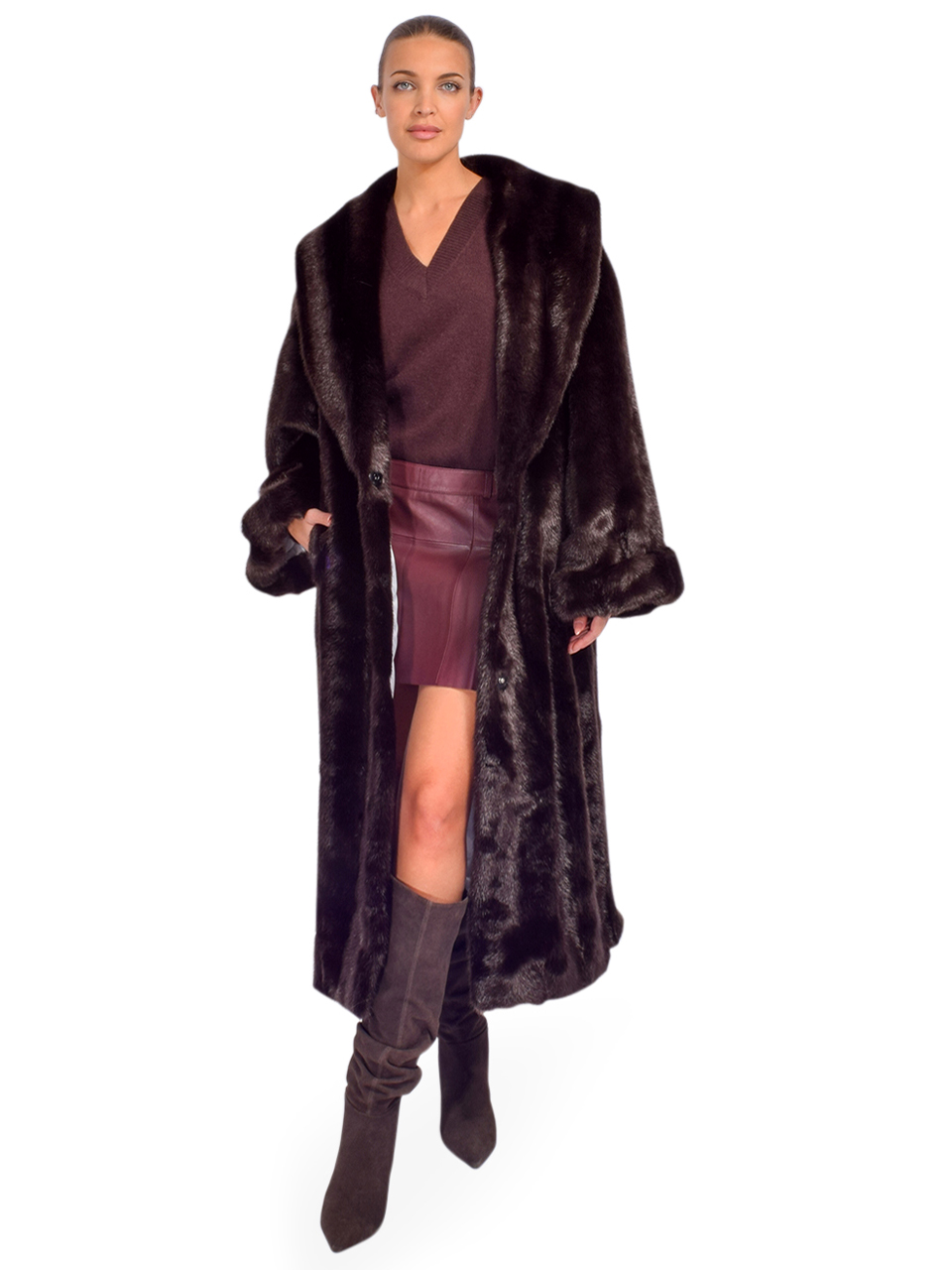 JAKKE Katie Long Faux Fur in Honey Mink