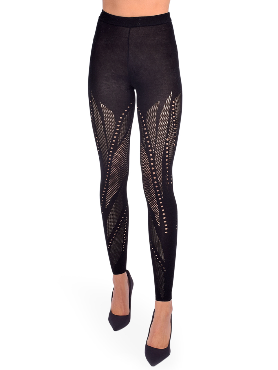 Mes Demoiselles Boden Legging in Black Front View 