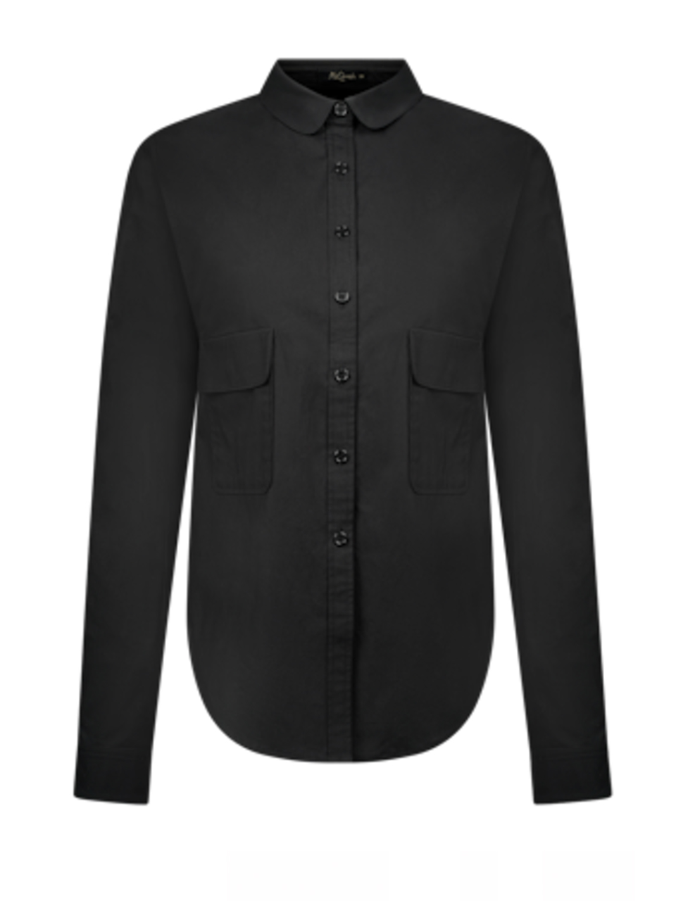 Mes Demoiselles Argentine Button Down Shirt in Black Product Shot 