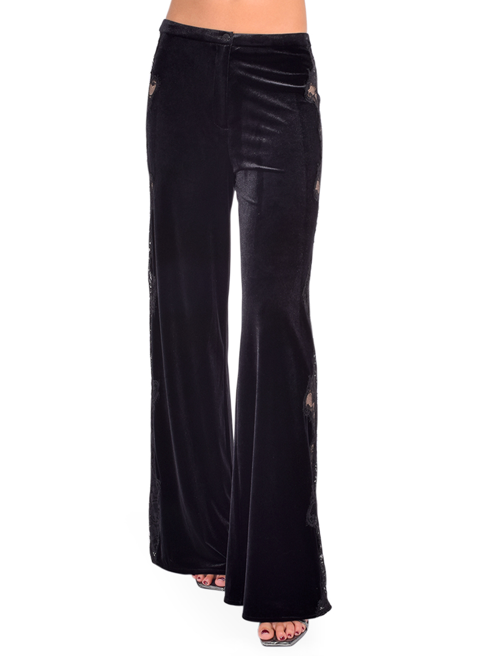 BA&SH Vivy Pants in Noir Front View 