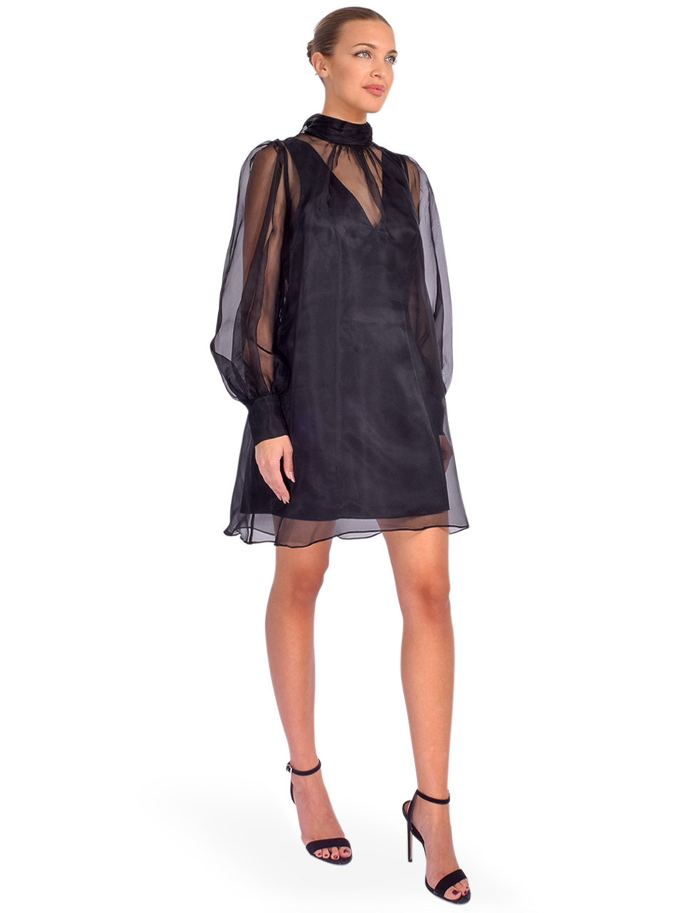 Cinq a Sept Reo Dress in Black Side View 