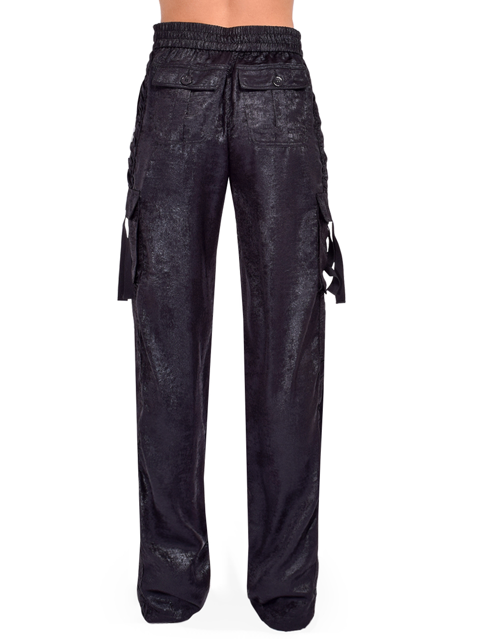 LE SUPERBE Glistening Santa Cruz Pant in Midnight Back View 