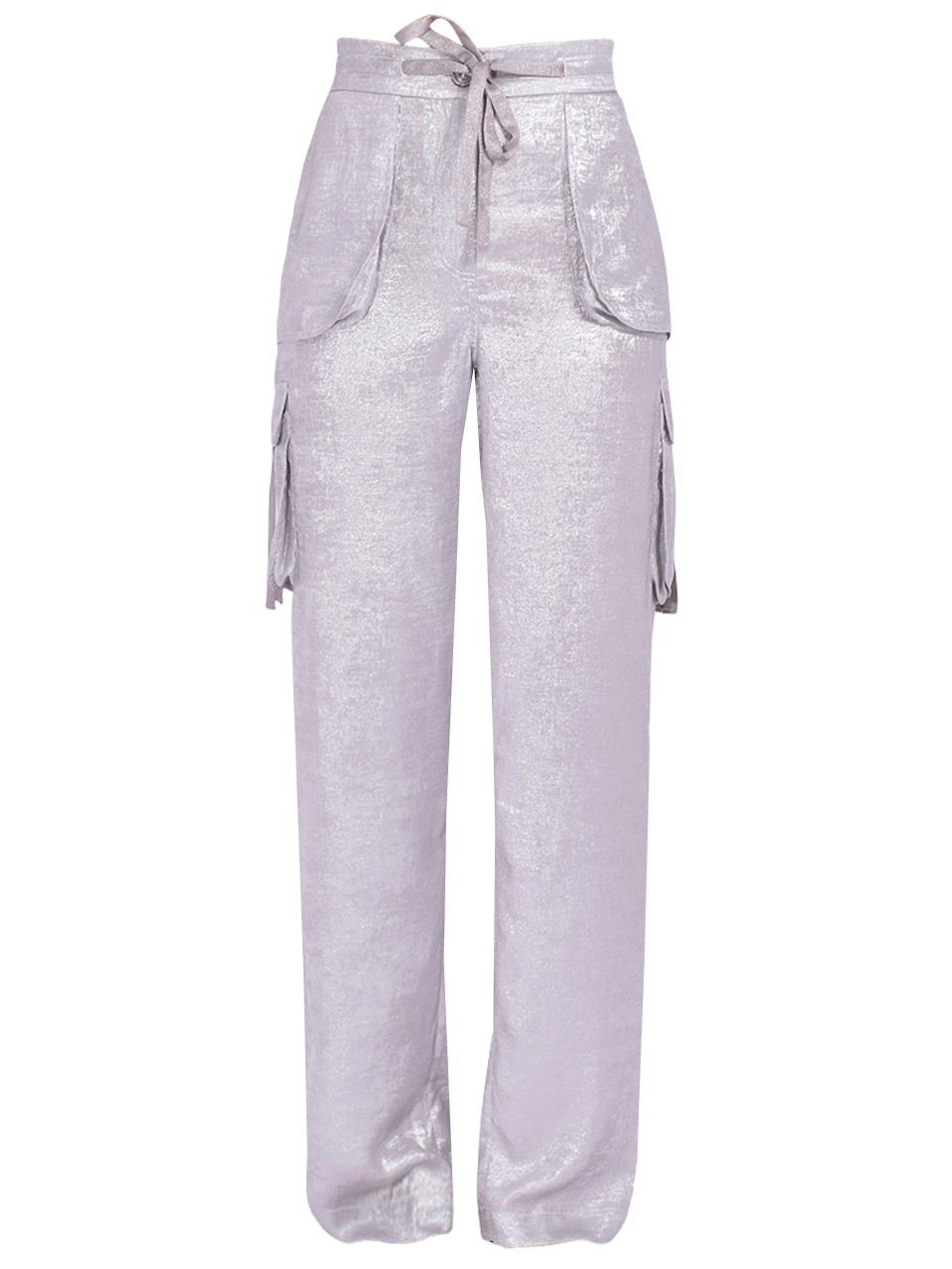 LE SUPERBE Glistening Santa Cruz Pant in Starlight Silver Product Shot 