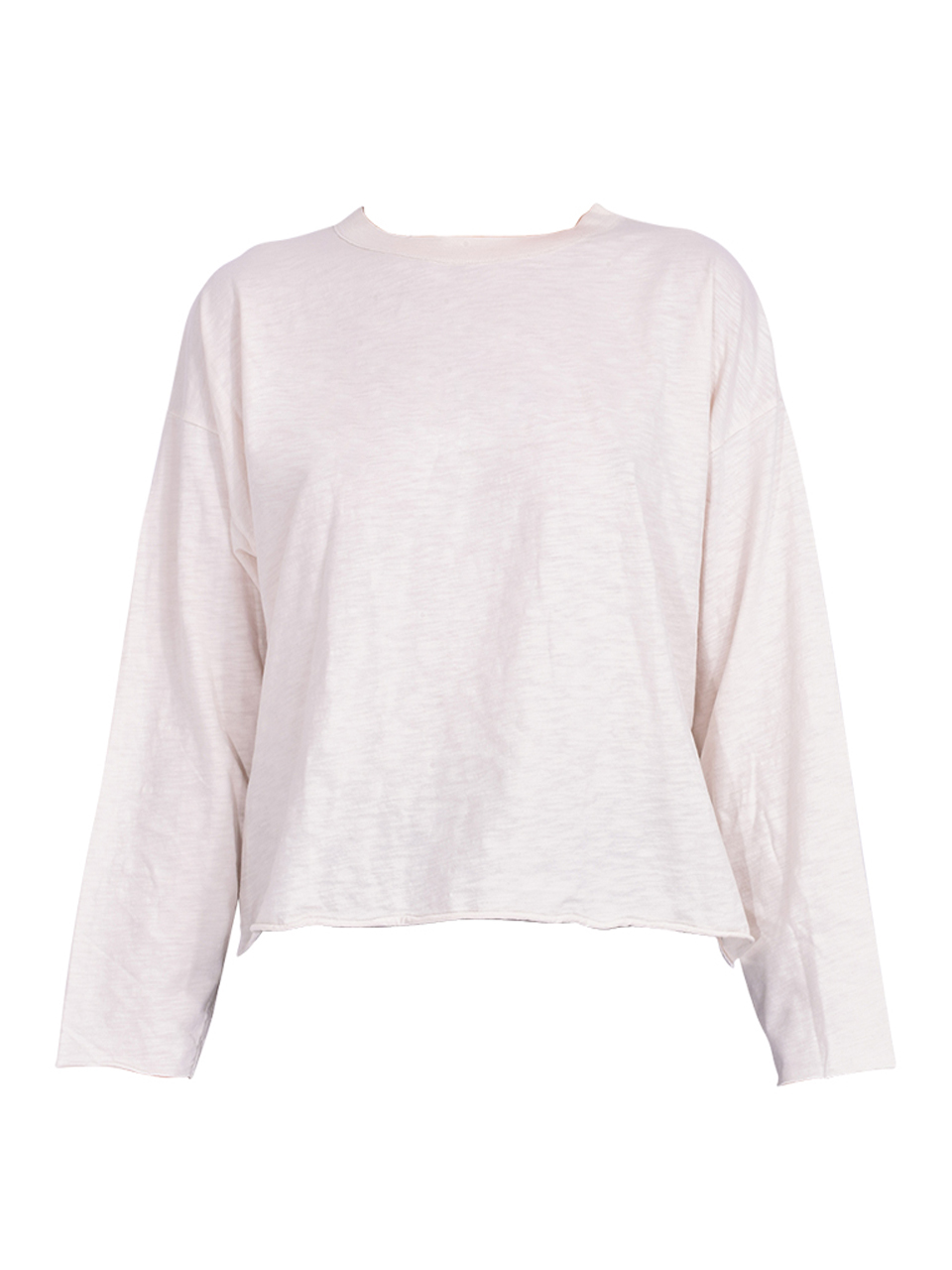NSF Loffler Long Sleeve Boxy Tee in Ivory Product Shot 