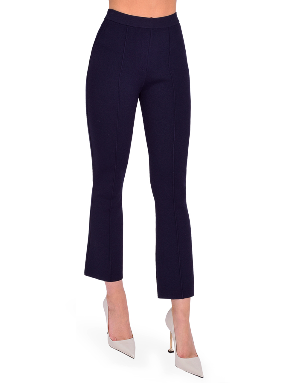 3.1 Phillip Lim Compact Cropped Kick Flare Pant in Midnight Side View 